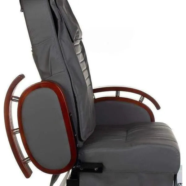 SPA Pediküre Sessel mit Massage und Waschbecken, hochwertiges Schönheitsgerät BR-3820D in elegantem Grau - Tiptop - Einrichtung