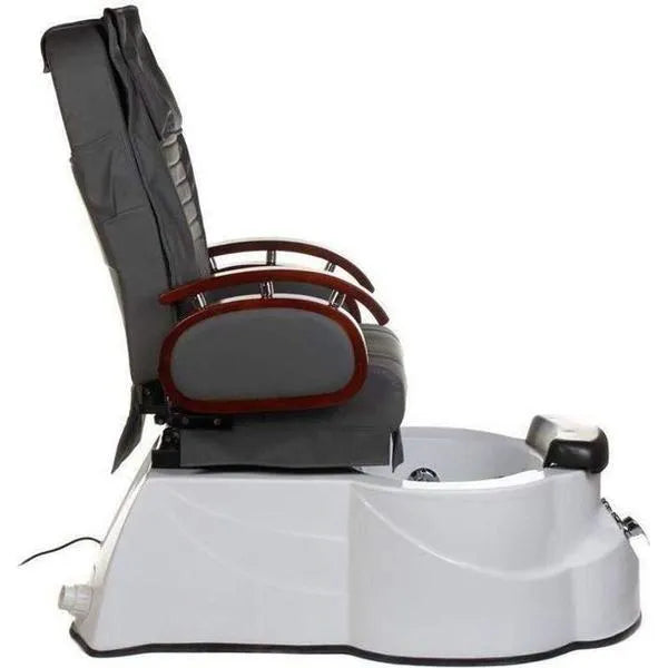 SPA Pediküre Sessel mit Massage und Waschbecken, hochwertiges Schönheitsgerät BR-3820D in elegantem Grau - Tiptop - Einrichtung