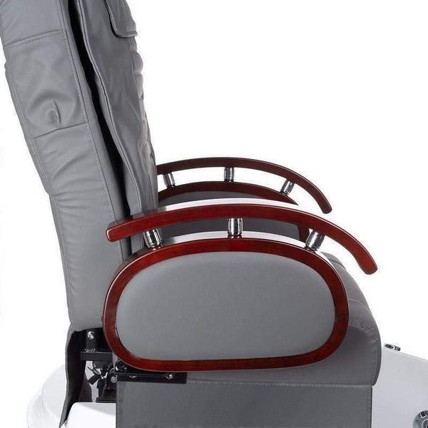 SPA Pediküre Stuhl BR-2307 mit Massagefunktion und Waschbecken in Grau - Hochwertiges Design für Ihr Spa-Erlebnis - Tiptop - Einrichtung
