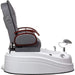 SPA Pediküre Stuhl BR-2307 mit Massagefunktion und Waschbecken in Grau - Hochwertiges Design für Ihr Spa-Erlebnis - Tiptop - Einrichtung