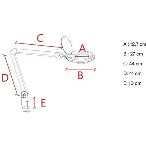 Tisch-LED-Lupenleuchte mit SMD-LED mit Gelenkarm Gala - Tiptop - Einrichtung