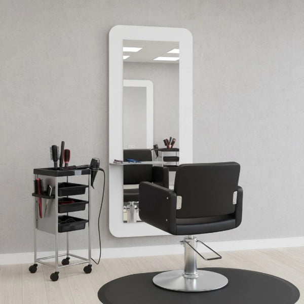 Friseur Bedienplatz mit elegantem Design, Friseurarbeitsplatz Zoel - Tiptop - Einrichtung
